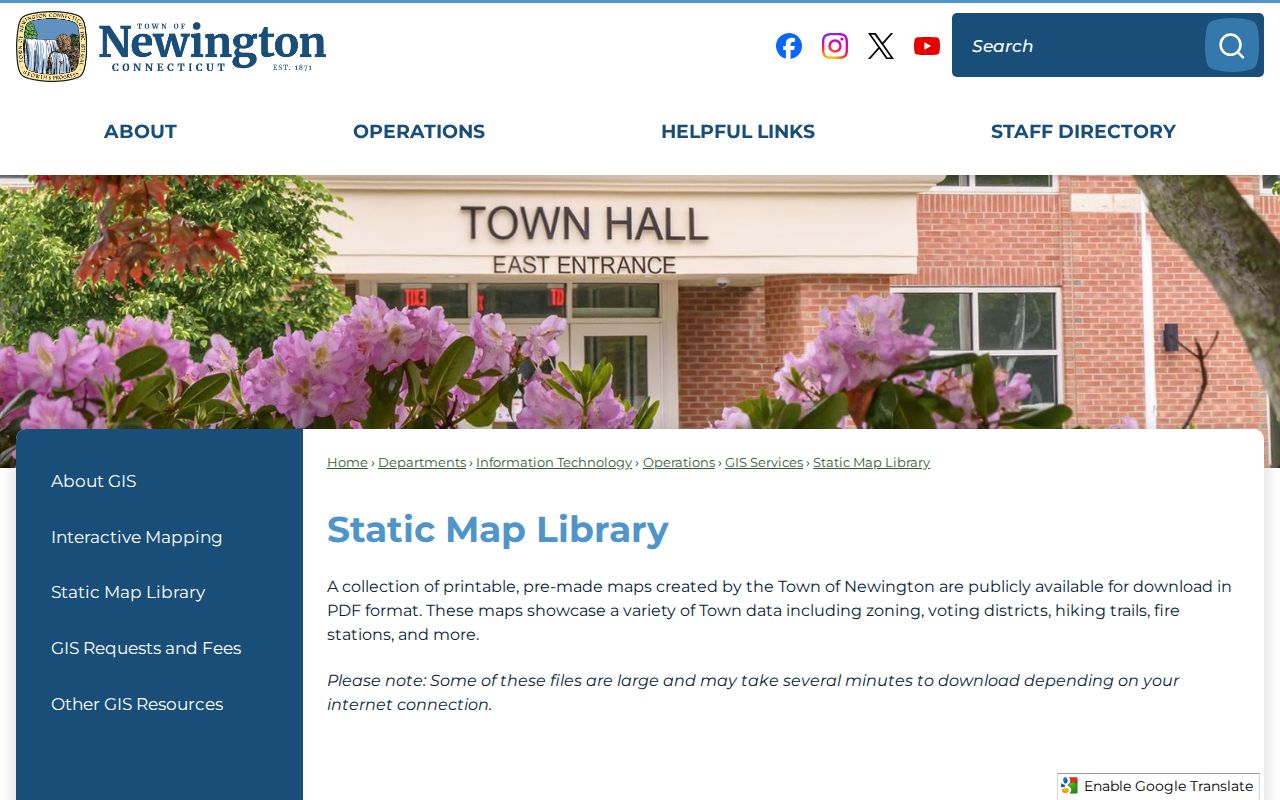 Newington previous residents historic and street map resources